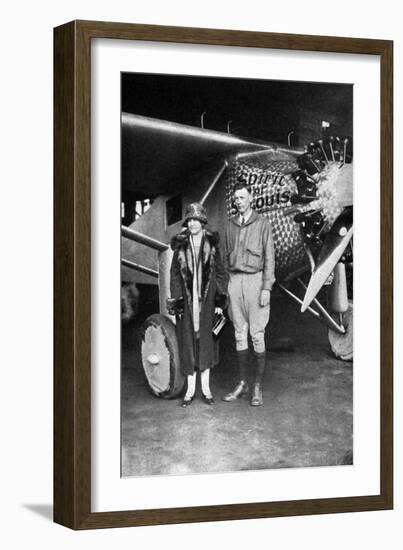 Lindbergh, Louis and Mum-null-Framed Photographic Print