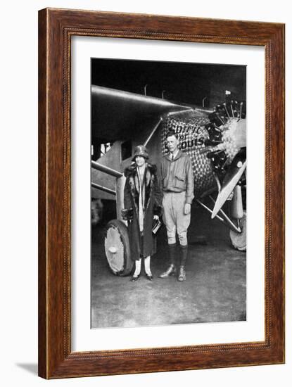 Lindbergh, Louis and Mum-null-Framed Photographic Print