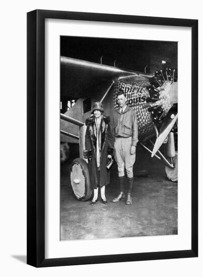 Lindbergh, Louis and Mum-null-Framed Photographic Print