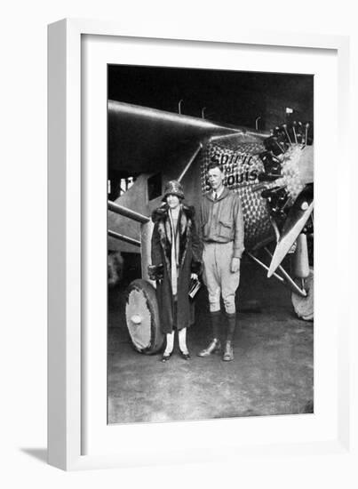 Lindbergh, Louis and Mum-null-Framed Photographic Print