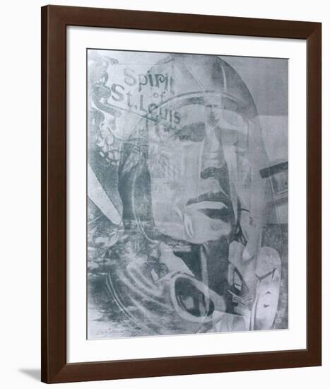 Lindbergh Spirit of Saint Louis-Gérard Larguier-Framed Serigraph