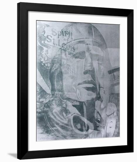 Lindbergh Spirit of Saint Louis-Gérard Larguier-Framed Serigraph