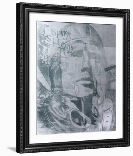 Lindbergh Spirit of Saint Louis-Gérard Larguier-Framed Serigraph