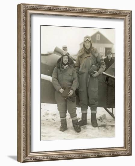 Lindberghs at New York-null-Framed Photographic Print