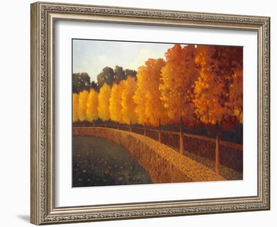 Linden Trees in Autumn-Max Hayslette-Framed Giclee Print