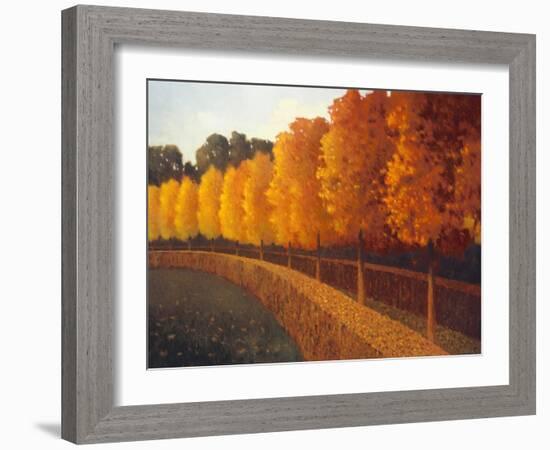 Linden Trees in Autumn-Max Hayslette-Framed Giclee Print