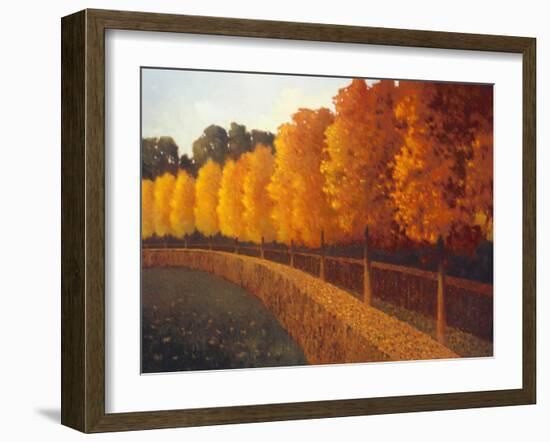 Linden Trees in Autumn-Max Hayslette-Framed Giclee Print