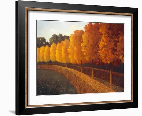 Linden Trees in Autumn-Max Hayslette-Framed Giclee Print