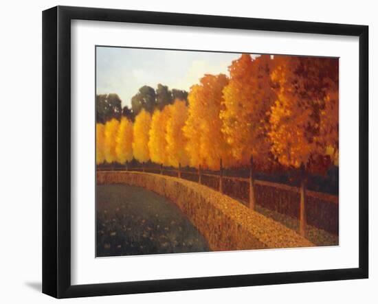 Linden Trees in Autumn-Max Hayslette-Framed Giclee Print