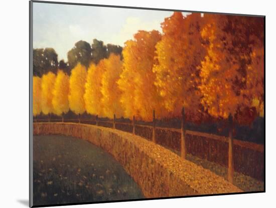 Linden Trees in Autumn-Max Hayslette-Mounted Giclee Print