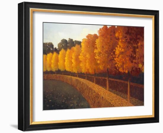 Linden Trees in Autumn-Max Hayslette-Framed Giclee Print
