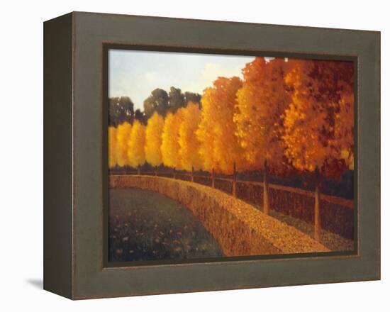 Linden Trees in Autumn-Max Hayslette-Framed Premier Image Canvas