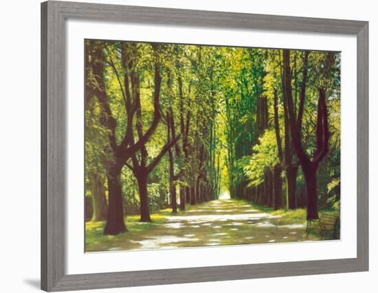 Lindenallee-Andreas Scholz-Framed Art Print