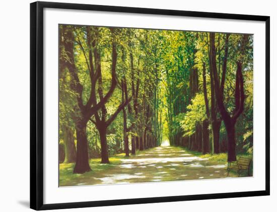 Lindenallee-Andreas Scholz-Framed Art Print