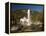 Linderhof Castle with Fountain in Pond and Alps Behind, Bavaria, Germany, Europe-Richard Nebesky-Framed Premier Image Canvas