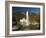 Linderhof Castle with Fountain in Pond and Alps Behind, Bavaria, Germany, Europe-Richard Nebesky-Framed Photographic Print