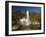 Linderhof Castle with Fountain in Pond and Alps Behind, Bavaria, Germany, Europe-Richard Nebesky-Framed Photographic Print