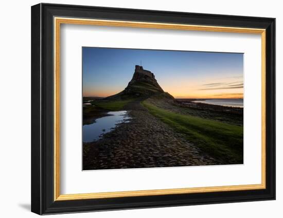 Lindisfarne Castle at dawn, Northumberland, England, United Kingdom, Europe-Karen Deakin-Framed Photographic Print