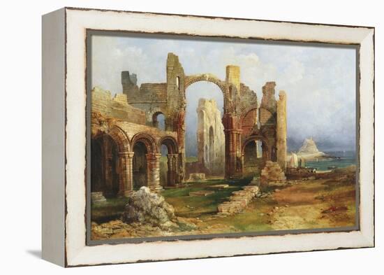 Lindisfarne Priory, C.1837-Thomas Miles Richardson-Framed Premier Image Canvas