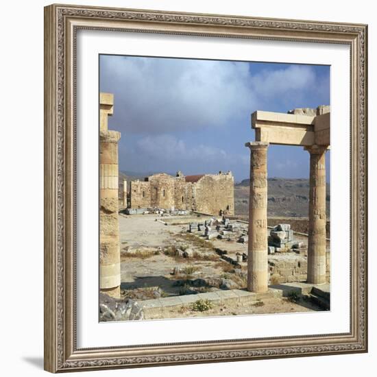 Lindos Acropolis on the Isle of Rhodes, 4th Century Bc-CM Dixon-Framed Photographic Print