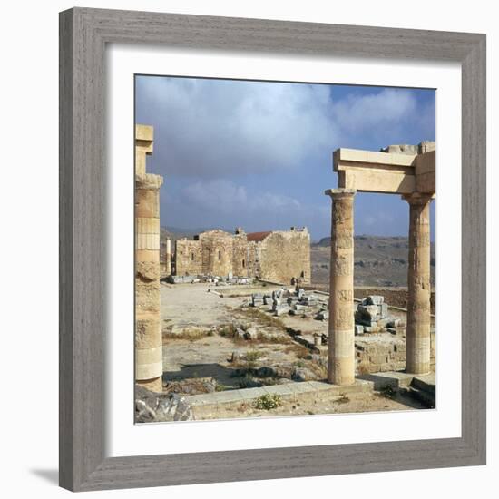 Lindos Acropolis on the Isle of Rhodes, 4th Century Bc-CM Dixon-Framed Photographic Print