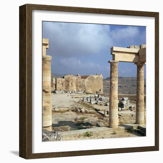 Lindos Acropolis on the Isle of Rhodes, 4th Century Bc-CM Dixon-Framed Photographic Print