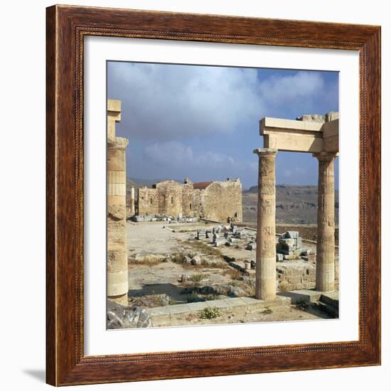 Lindos Acropolis on the Isle of Rhodes, 4th Century Bc-CM Dixon-Framed Photographic Print