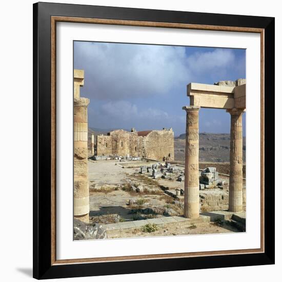 Lindos Acropolis on the Isle of Rhodes, 4th Century Bc-CM Dixon-Framed Photographic Print