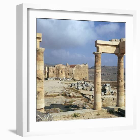 Lindos Acropolis on the Isle of Rhodes, 4th Century Bc-CM Dixon-Framed Photographic Print