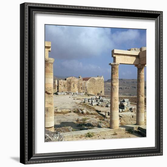 Lindos Acropolis on the Isle of Rhodes, 4th Century Bc-CM Dixon-Framed Photographic Print