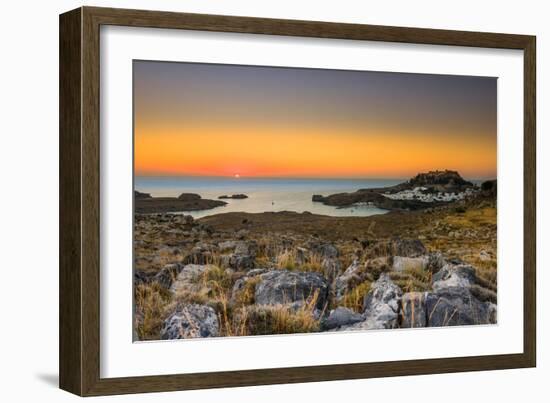 Lindos Sunrise-Terry Mathews-Framed Photographic Print