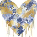 Big Hearted Aqua and Gold-Lindsay Rodgers-Art Print