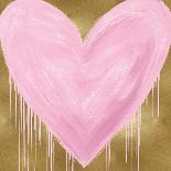 Big Hearted Pink on Gold-Lindsay Rodgers-Art Print