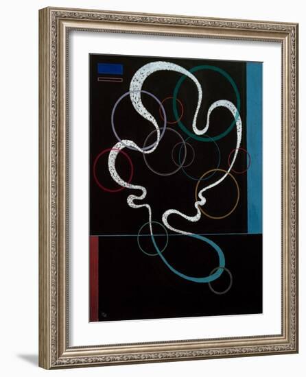 Line Accompanied, 1937-Wassily Kandinsky-Framed Giclee Print