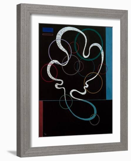 Line Accompanied, 1937-Wassily Kandinsky-Framed Giclee Print