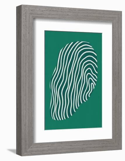 Line Art Confined in Space-Green-Little Dean-Framed Photographic Print