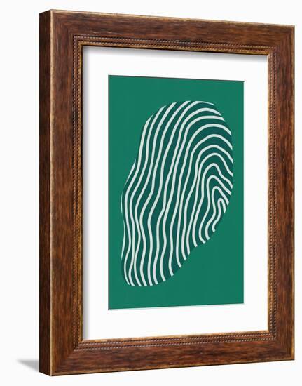 Line Art Confined in Space-Green-Little Dean-Framed Photographic Print