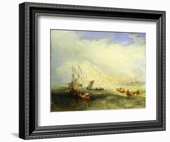 Line Fishing Off Hastings, c.1835-J. M. W. Turner-Framed Giclee Print