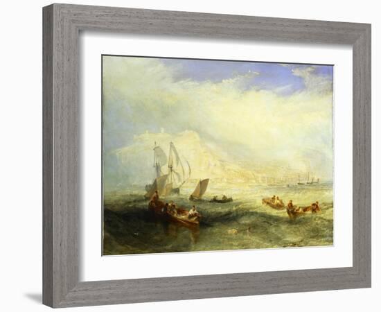 Line Fishing Off Hastings, c.1835-J. M. W. Turner-Framed Giclee Print