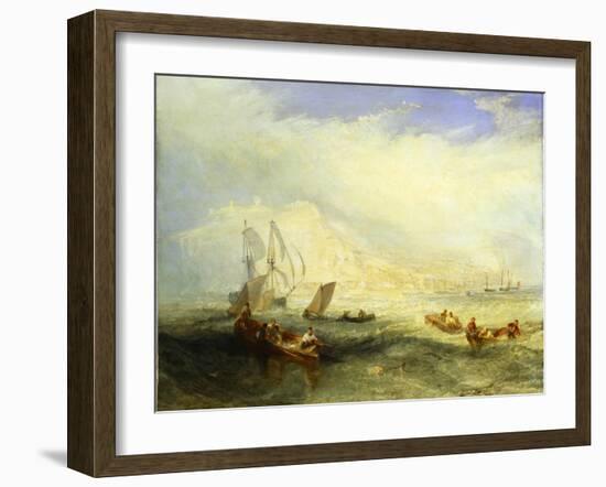 Line Fishing Off Hastings, c.1835-J. M. W. Turner-Framed Giclee Print