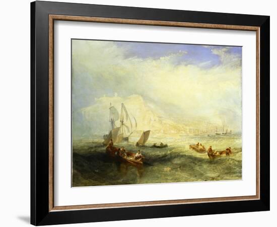 Line Fishing Off Hastings, c.1835-J. M. W. Turner-Framed Giclee Print