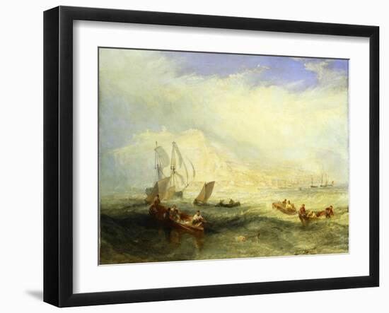 Line Fishing Off Hastings, c.1835-J. M. W. Turner-Framed Giclee Print