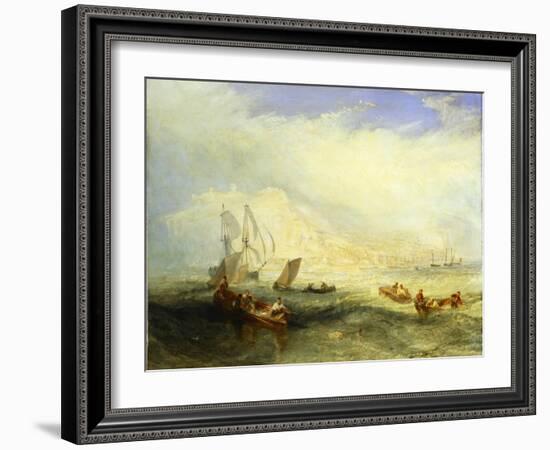 Line Fishing Off Hastings, c.1835-J. M. W. Turner-Framed Giclee Print