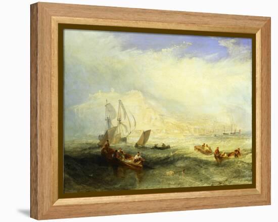 Line Fishing Off Hastings, c.1835-J. M. W. Turner-Framed Premier Image Canvas