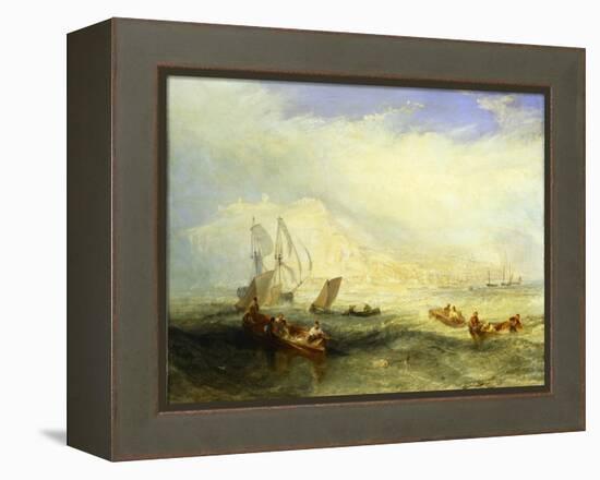 Line Fishing Off Hastings, c.1835-J. M. W. Turner-Framed Premier Image Canvas