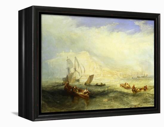 Line Fishing Off Hastings, c.1835-J. M. W. Turner-Framed Premier Image Canvas