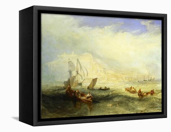 Line Fishing Off Hastings, c.1835-J. M. W. Turner-Framed Premier Image Canvas