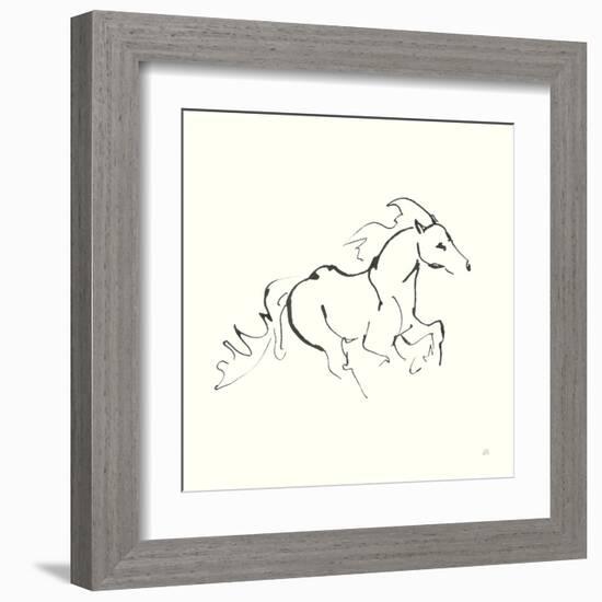 Line Horse II-Chris Paschke-Framed Art Print