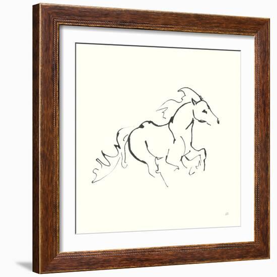 Line Horse II-Chris Paschke-Framed Art Print