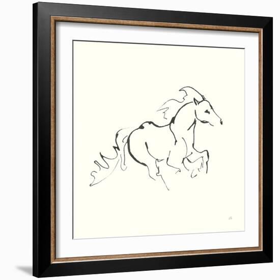 Line Horse II-Chris Paschke-Framed Art Print